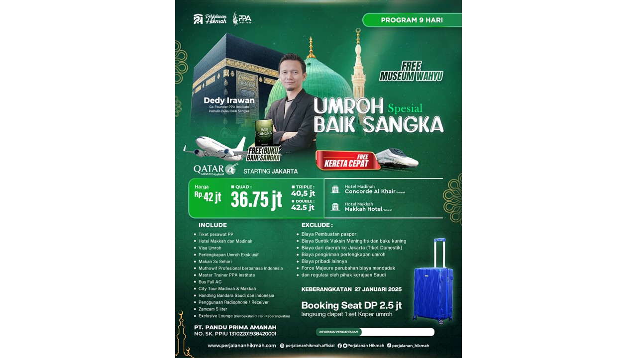 Umroh Baik Sangka (PH) Januari 2025