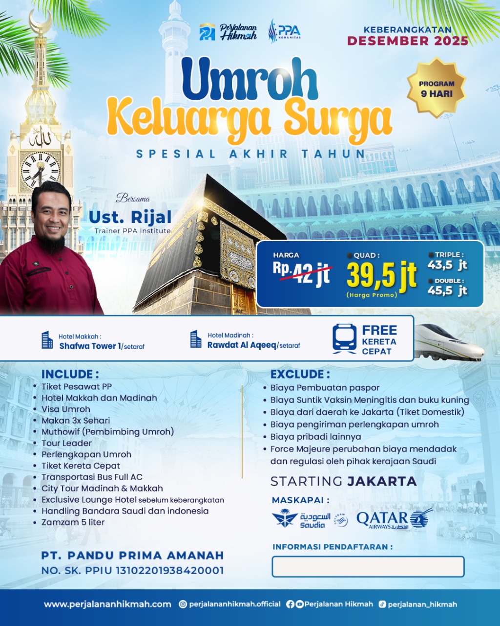Umroh Keluarga Surga (PH) Desember 2025