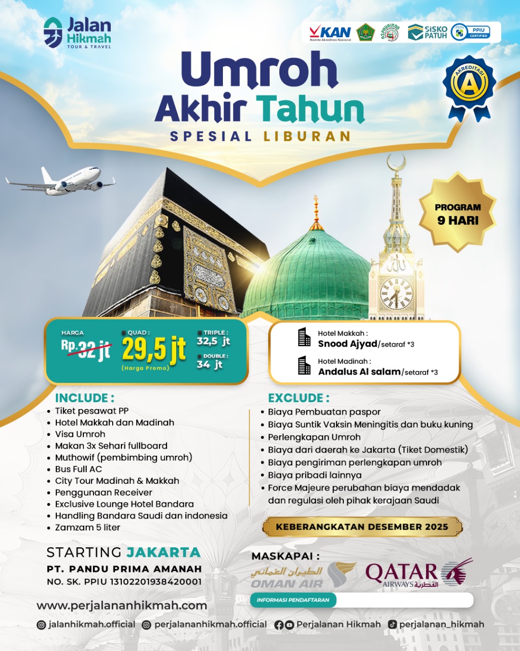 Umroh Akhir Tahun (JH) Desember 2025