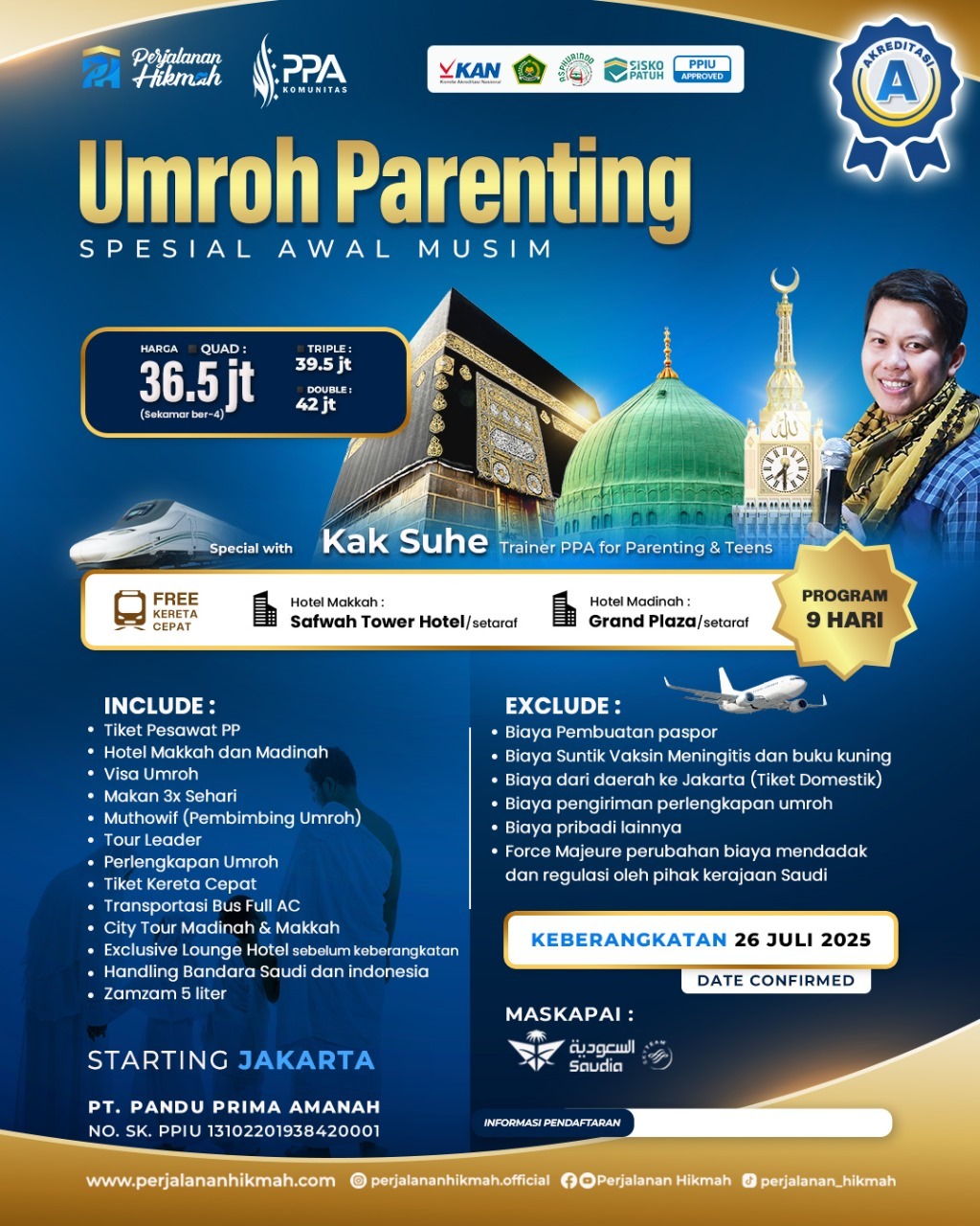 Umroh Parenting Awal Musim (PH) Juli 2025