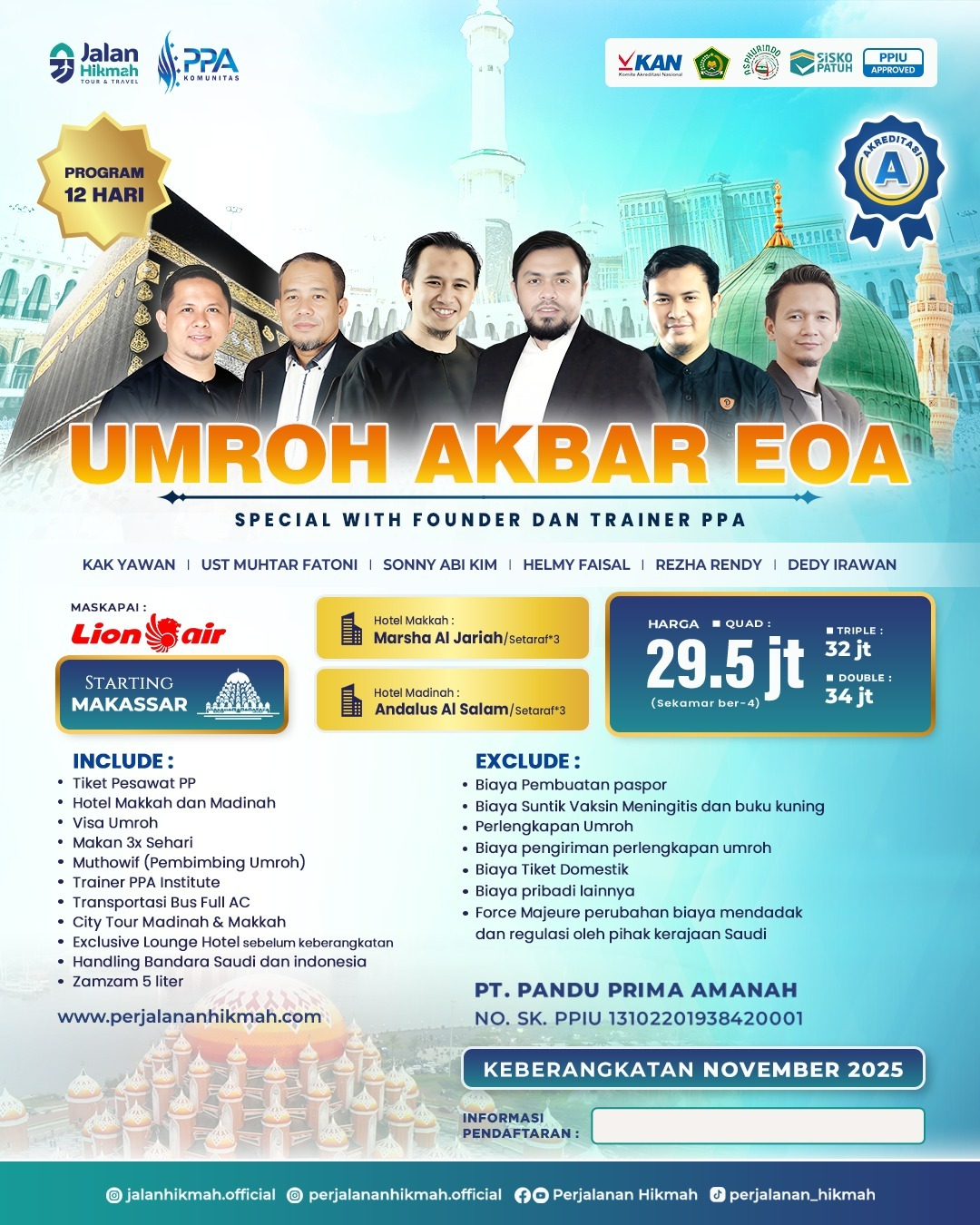Umroh Akbar EOA - MAKASAR (JH) November 2025